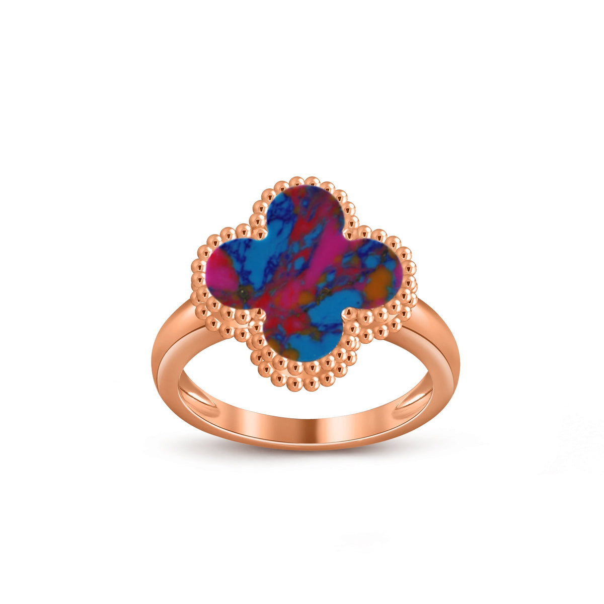 [Legend]LUCKY CLOVER VINTAGE ROSE GOLD RING COLLECTION