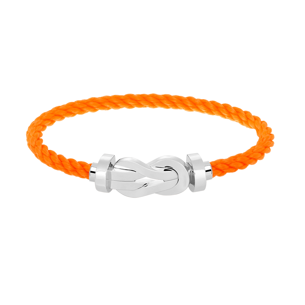 [Legend]LARGE 8-FIGURE BUCKLE BRACELET - WHITE GOLD