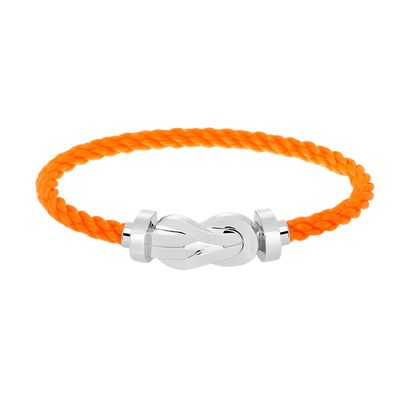 [Legend]LARGE 8-FIGURE BUCKLE BRACELET - WHITE GOLD