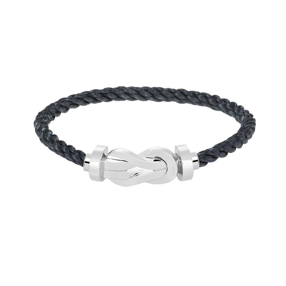 [Legend]LARGE 8-FIGURE BUCKLE BRACELET - WHITE GOLD