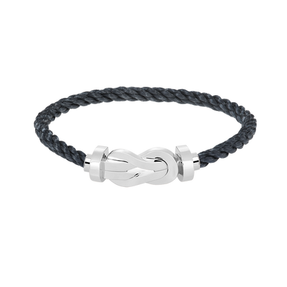 [Legend]LARGE 8-FIGURE BUCKLE BRACELET - WHITE GOLD