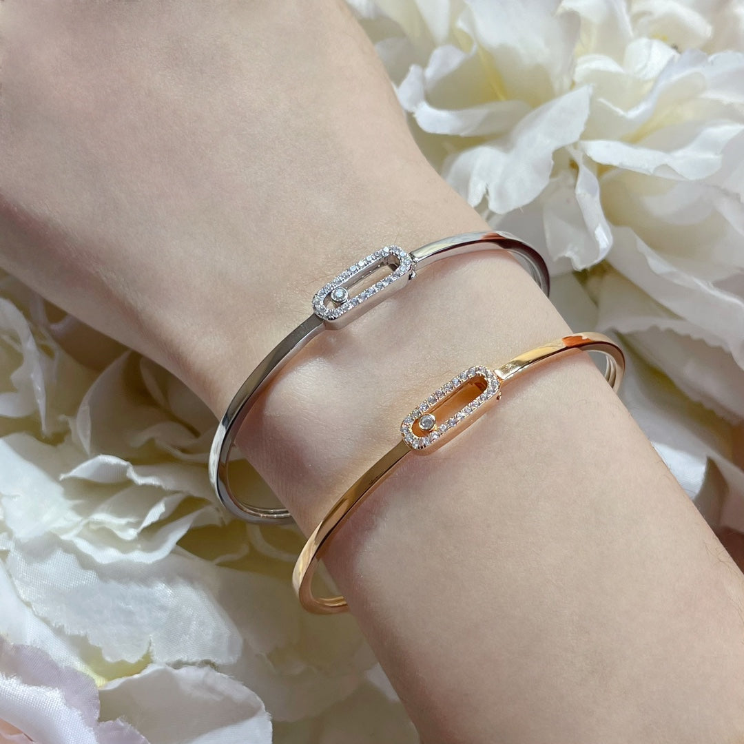 [Legend]MOVE UNO PAVÉ FLEX BANGLE (MEDIUM)