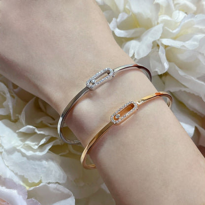 [Legend]MOVE UNO PAVÉ FLEX BANGLE (MEDIUM)