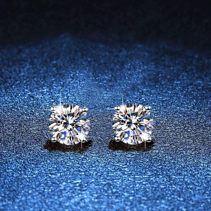 [Legend]FOUR-PRONG MOISSANITE EARRINGS