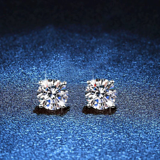 [Legend]FOUR-PRONG MOISSANITE EARRINGS