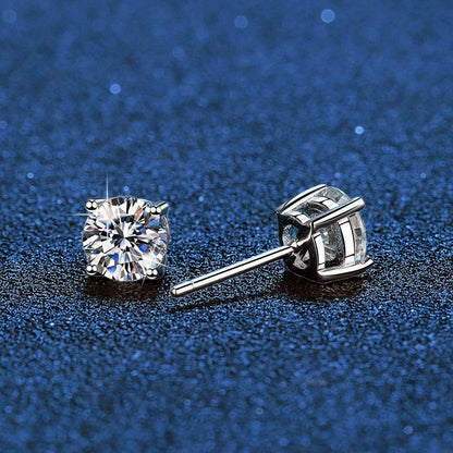 [Legend]FOUR-PRONG MOISSANITE EARRINGS