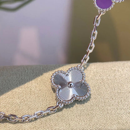 [Legend]LUCKY CLOVER 5-MOTIF BRACELET - VIOLET COLLECTION