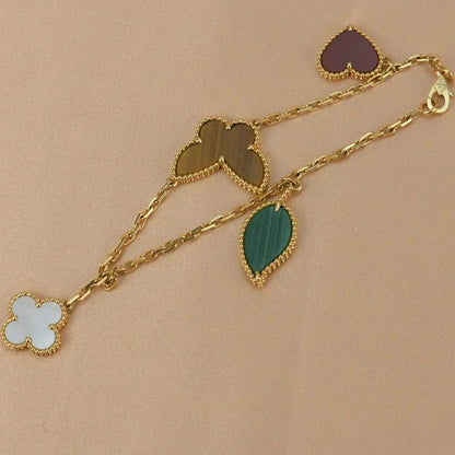 [Legend]LUCKY NATURE MULTI-CHARM BRACELET