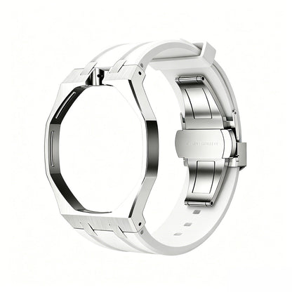 [Legend]OAK POP WHITE STEEL SILICONE STRAP