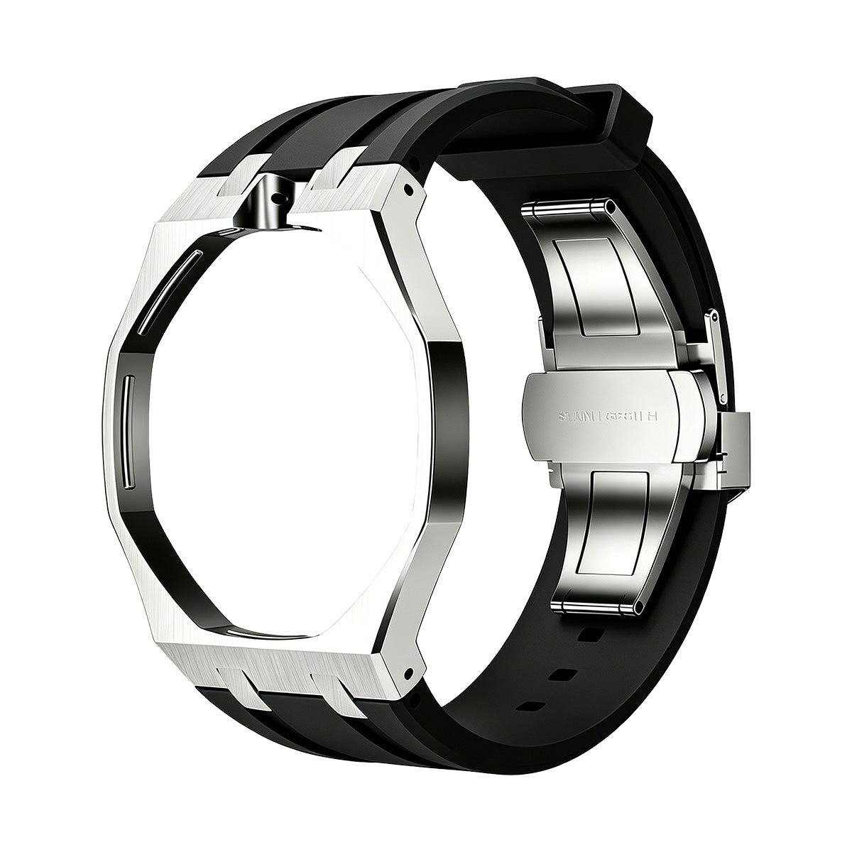 [Legend]OAK POP BLACK STEEL SILICONE STRAP