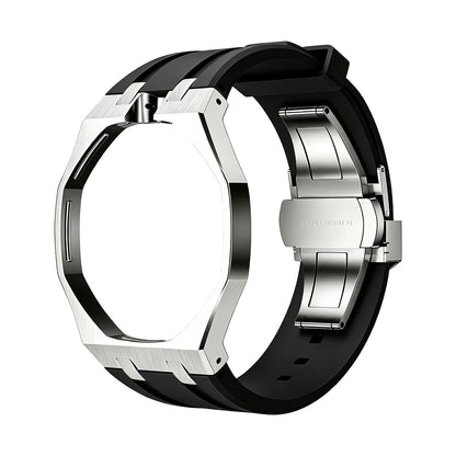 [Legend]OAK POP BLACK STEEL SILICONE STRAP