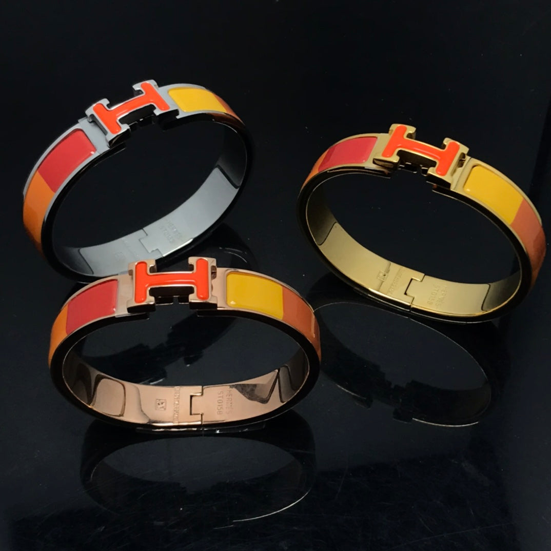 [Legend]H BRACELET ORANGE RAINBOW CERAMIC