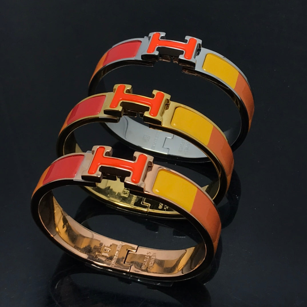 [Legend]H BRACELET ORANGE RAINBOW CERAMIC