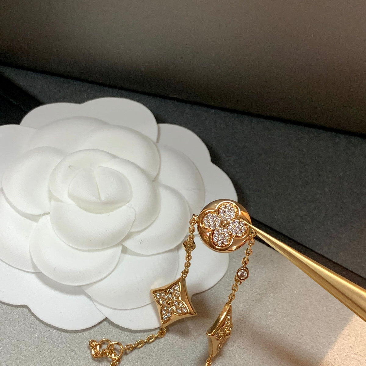 [Legend]STAR AND SUN 4 MOTIFS GOLD DIAMONDS BRACELET