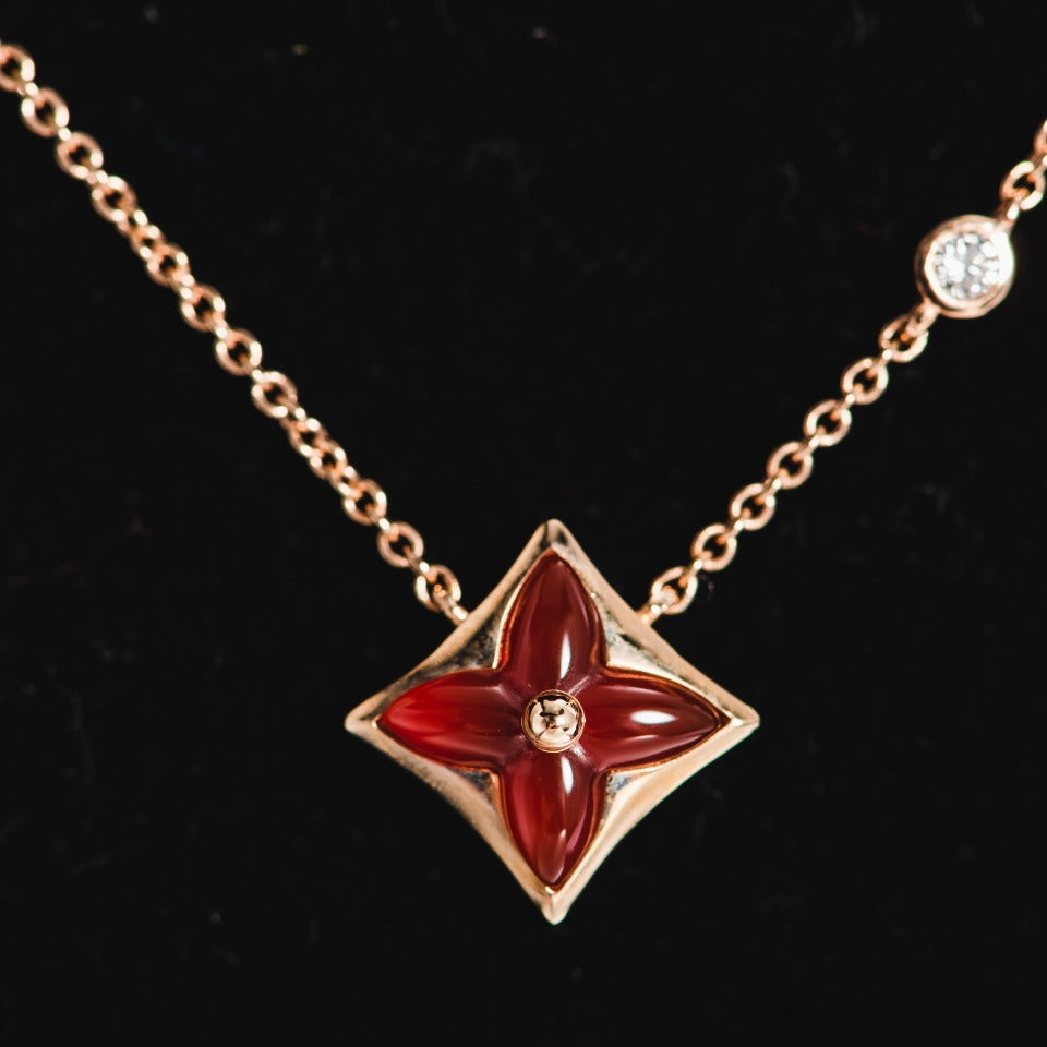 [Legend]STAR NECKLACE ROSE GOLD 1 DIAMOND