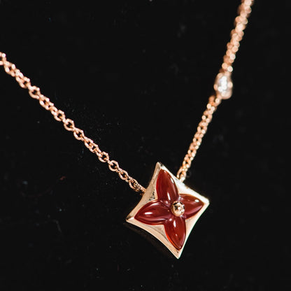 [Legend]STAR NECKLACE ROSE GOLD 1 DIAMOND