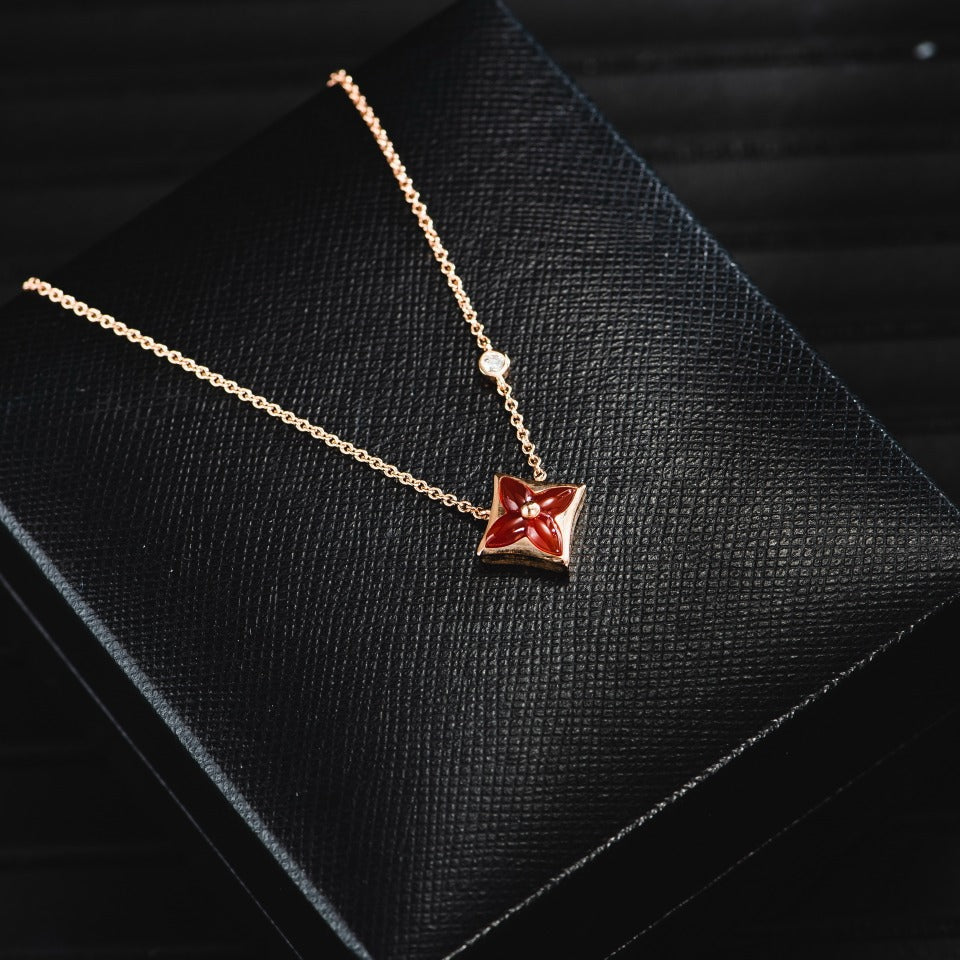 [Legend]STAR NECKLACE ROSE GOLD 1 DIAMOND