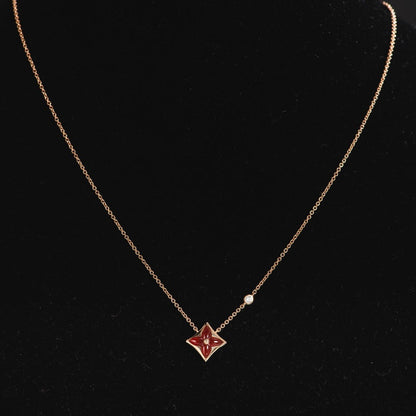 [Legend]STAR NECKLACE ROSE GOLD 1 DIAMOND