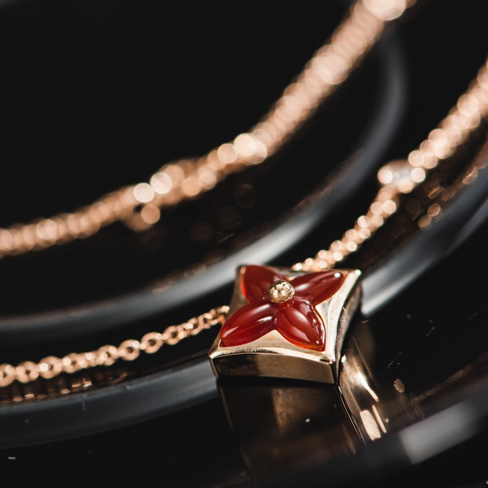 [Legend]STAR NECKLACE ROSE GOLD 1 DIAMOND