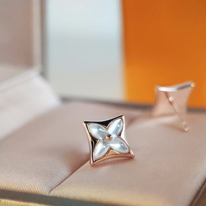 [Legend]STAR MOP ROSE GOLD EARRINGS