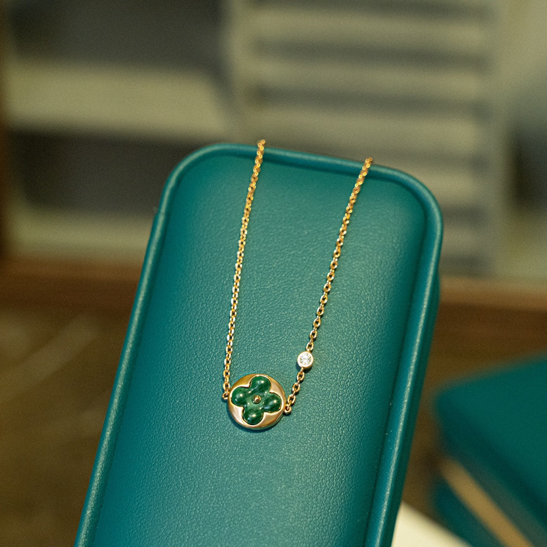 [Legend]SUN MALACHITE 1 DIAMOND ROSE GOLD BRACELET