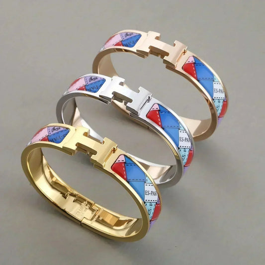 [Legend]H BRACELET DOTTED BORDER 12MM