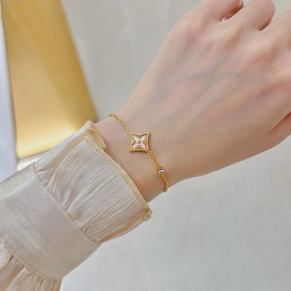[Legend]STAR 1 DIAMOND ROSE GOLD BRACELET