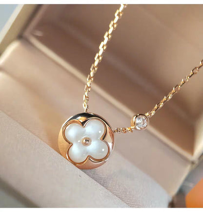 [Legend]SUN MOP GOLD 1 DIAMOND NECKLACE