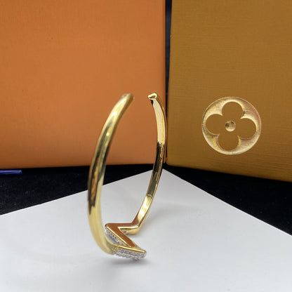 [Legend]VOLTE UPSITE DOWN DIAMOND GOLD OPEN BRACELET