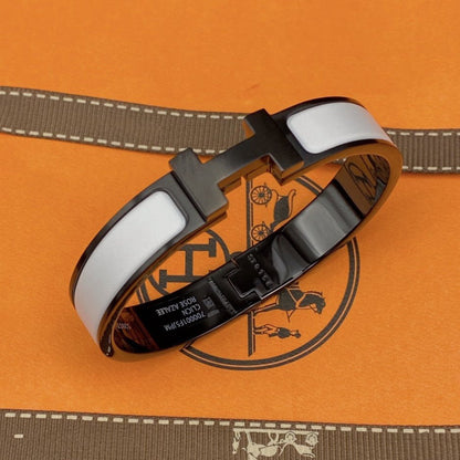 [Legend]H BRACELET 12MM BLACK WHITE CERAMIC