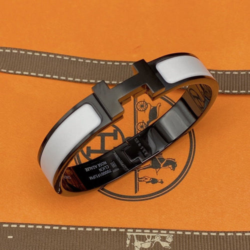 [Legend]H BRACELET 12MM BLACK WHITE CERAMIC