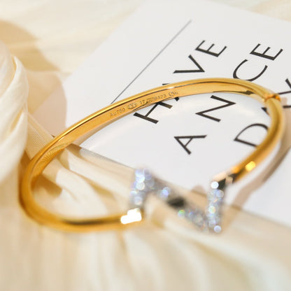[Legend]VOLTE UPSITE DOWN GOLD DIAMOND BRACELET