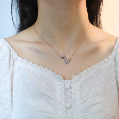 [Legend]VOLT SILVER DIAMOND PEDANT NECKLACE