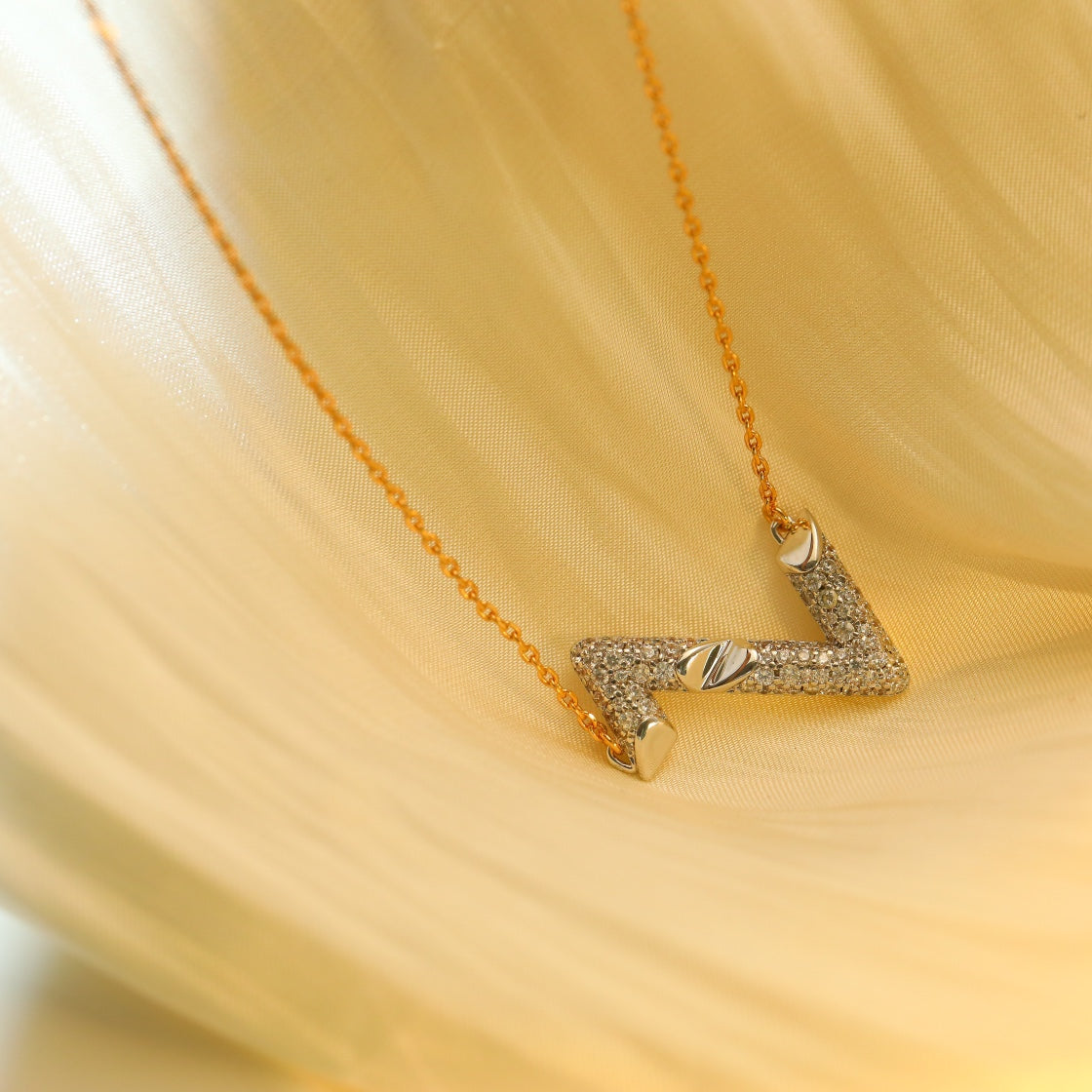 [Legend]VOLT SILVER DIAMOND PEDANT NECKLACE