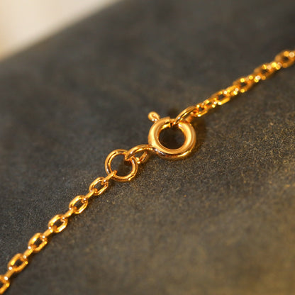[Legend]SUN PEDANT ROSE GOLD 1 DIAMOND NECKLACE