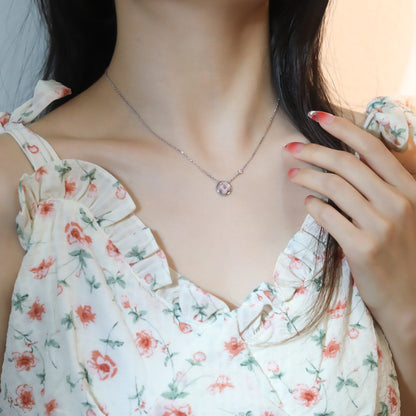 [Legend]SUN PEDANT ROSE GOLD 1 DIAMOND NECKLACE