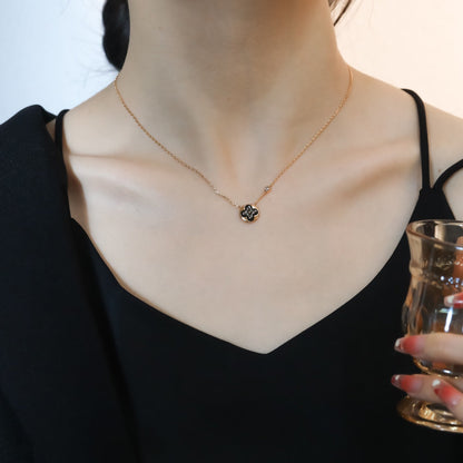 [Legend]SUN PEDANT ROSE GOLD 1 DIAMOND NECKLACE
