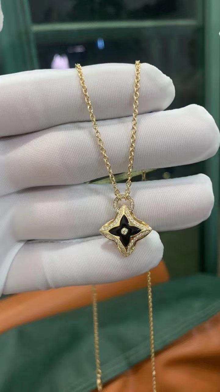 [Legend]STAR PEDANT ROSE GOLD DIAMOND NECKLACE