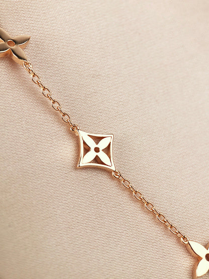 [Legend]STAR AND SUN 7 MOTIFS GOLD BRACELET