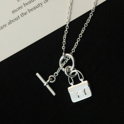 [Legend]POP H PEDANT SILVER NECKLACE