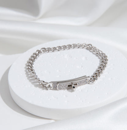 [Legend]KELLY CHAIN SILVER DIAMOND BRACELET