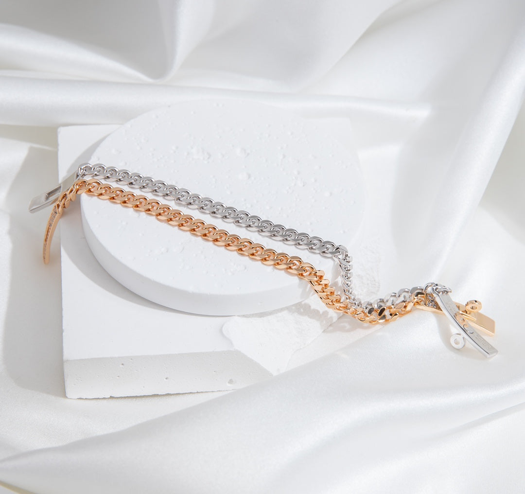 [Legend]KELLY CHAIN SILVER DIAMOND BRACELET