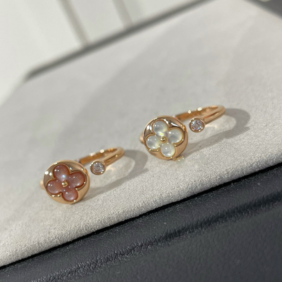 [Legend]SUN 1 DIAMOND PINK MOP RING