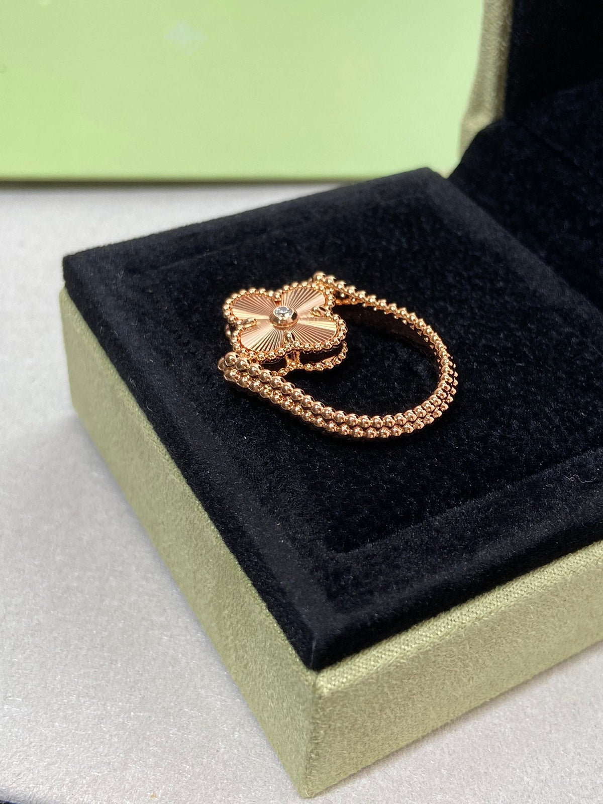 [Legend]LUCKY CLOVER GOLD REVERSIBLE RING