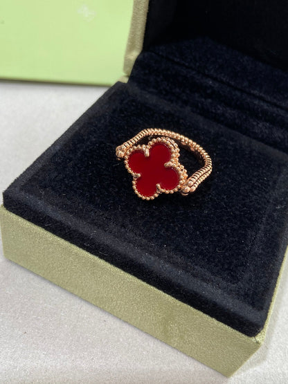 [Legend]LUCKY CLOVER ROSE GOLD REVERSIBLE RING