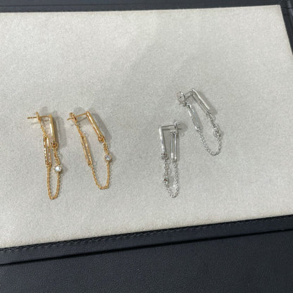 [Legend]CHAINE CHAOS DIAMOND DROP EARRINGS