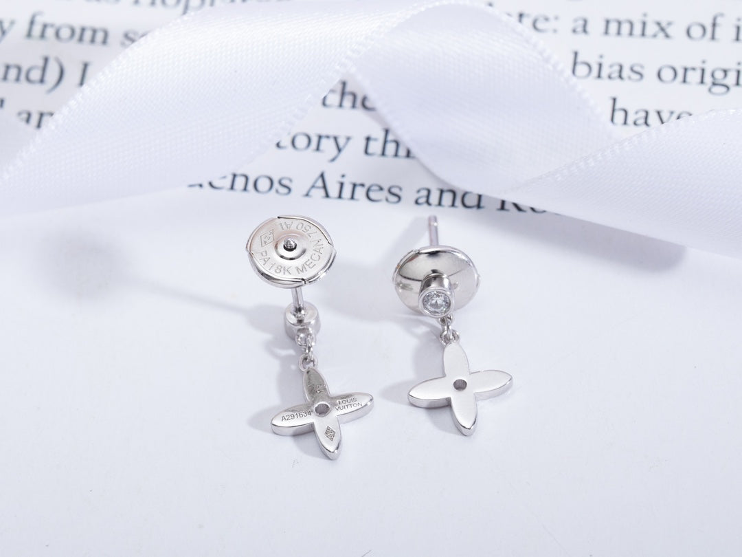 [Legend]VIDYLLE SILVER DIAMOND MINI DROP EARRINGS