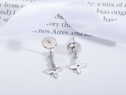 [Legend]VIDYLLE SILVER DIAMOND MINI DROP EARRINGS