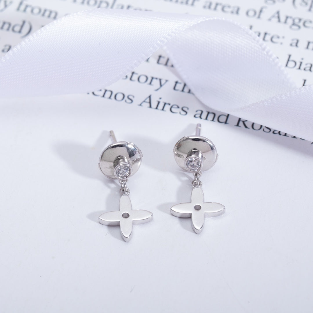 [Legend]VIDYLLE SILVER DIAMOND MINI DROP EARRINGS
