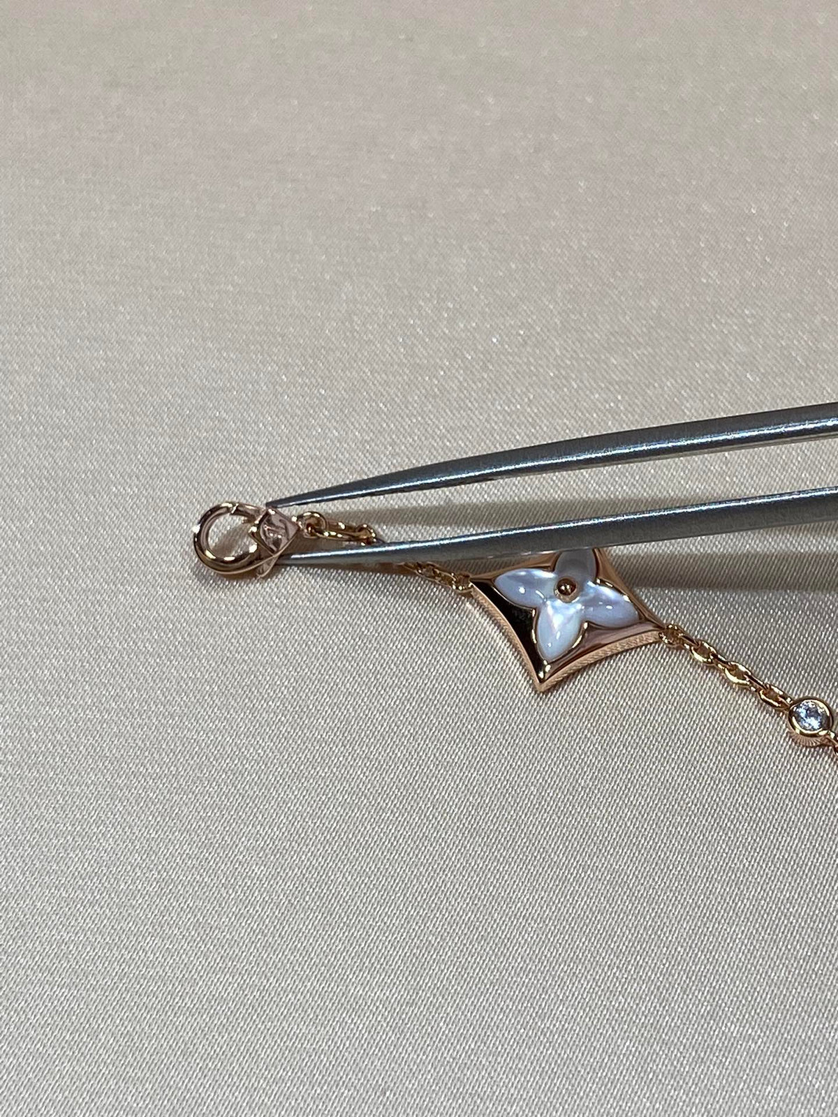 [Legend]STAR 4 MOTIF MOP DIAMOND ROSE GOLD BRACELET